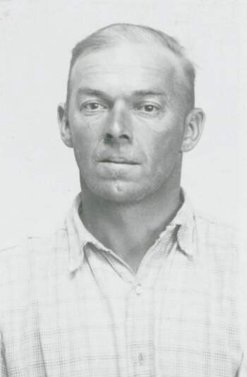 Vilfred Dørum (portrettbilde fra fangekort)