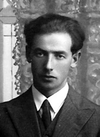 Arvid Weisæth (utsnitt av familiefoto, 1934)
