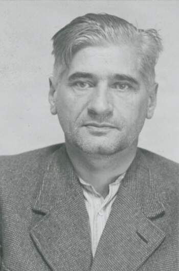 Dagfinn Bunde Aslaksrud (portrettbilde fra fangekort)