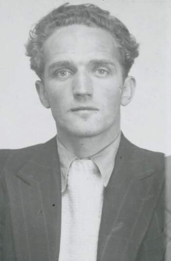 Bjørn Eidsvold (portrettbilde fra fangekort)