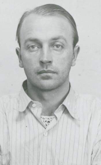 Gunnar Røste (portrettfoto fra fangekort)