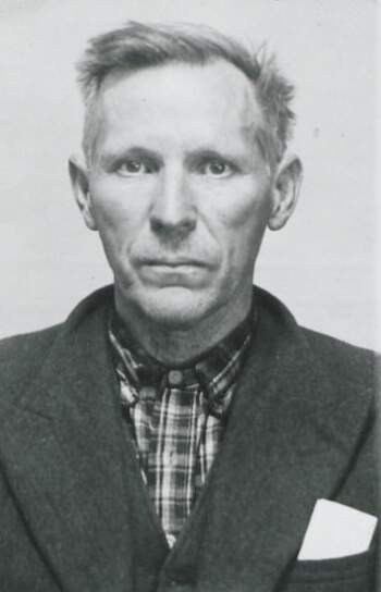 Harald Huer (portrettbilde fra fangekort)