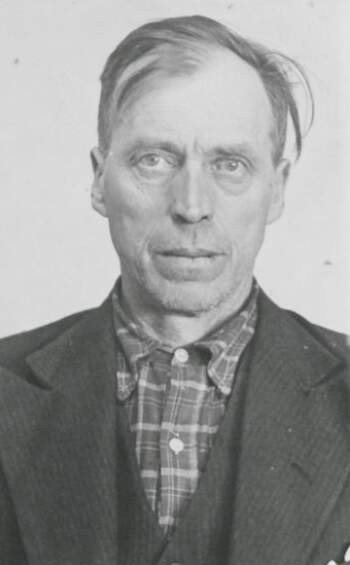 Petter Thorvald Myhrer (portrettbilde fra fangekort)