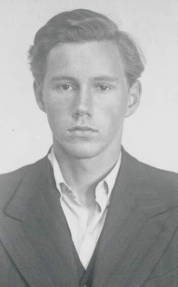 Alf Monrad Knudsen (portrettbilde fra fangekort)