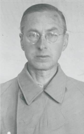 Karl J. Asker (portrettbilde fra fangekort)