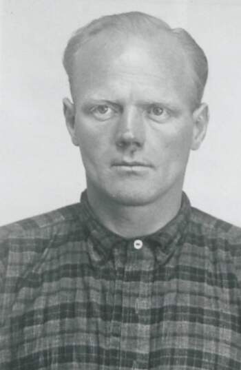 Johannes Hansen (portrettbilde fra fangekort)