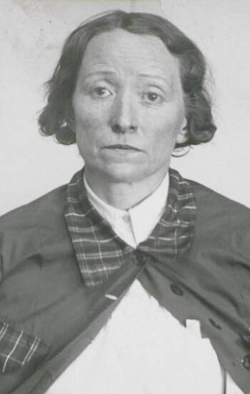 Hansine Amanda Johansen Meisler (portrettbilde fra fangekort)