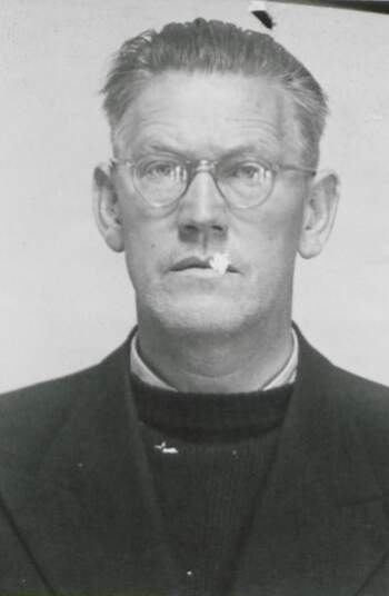 Øivind Lunde (portrettbilde fra fangekort)