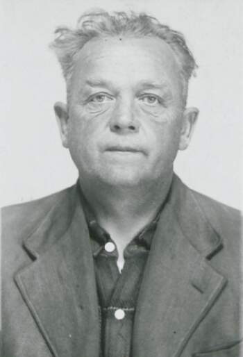 Wilhelm Fossum (portrettbilde fra fangekort)