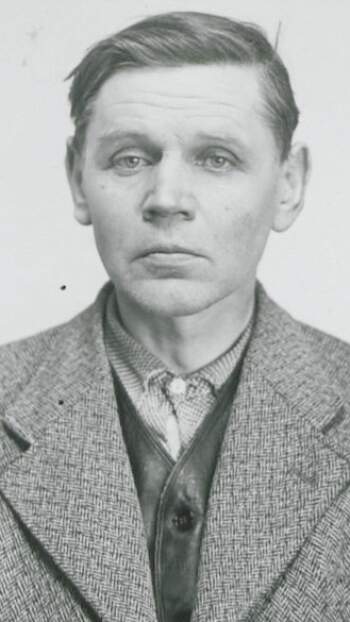 Oskar Karl Stav (portrettbilde fra fangekort)